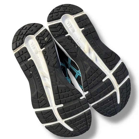 ASICS Gel-Contend 5 Women’s Size 7 Black Teal Running Shoes AmpliFoam Comfort - Picture 6 of 10